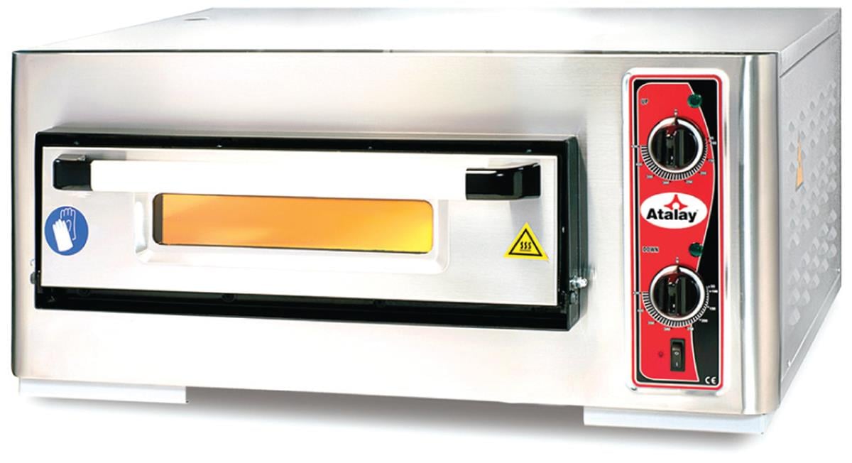 Atalay APF-50-1 Elektrikli Pizza Fırını Tek Katlı 4x24 cm Pizza Kapasiteli 