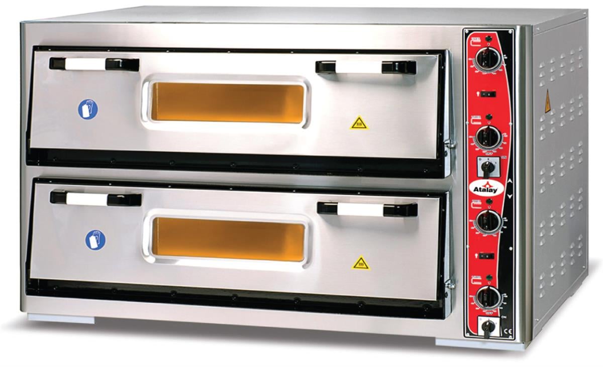 Atalay APF-92-2 Elektrikli Pizza Fırını Çift Katlı 12x30 cm Pizza Kapasiteli 