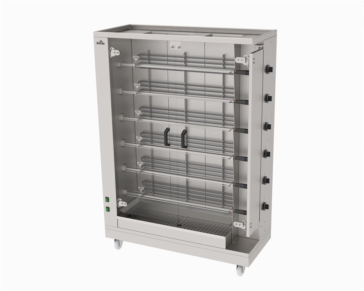 Atalay APME-06 Piliç Çevirme Makinesi Elektrikli 6 Şişli 