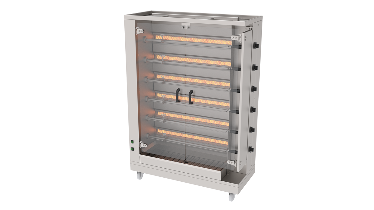 Atalay APMG-06 Piliç Çevirme Makinesi Gazlı Ce Belgeli 6 Şişli 