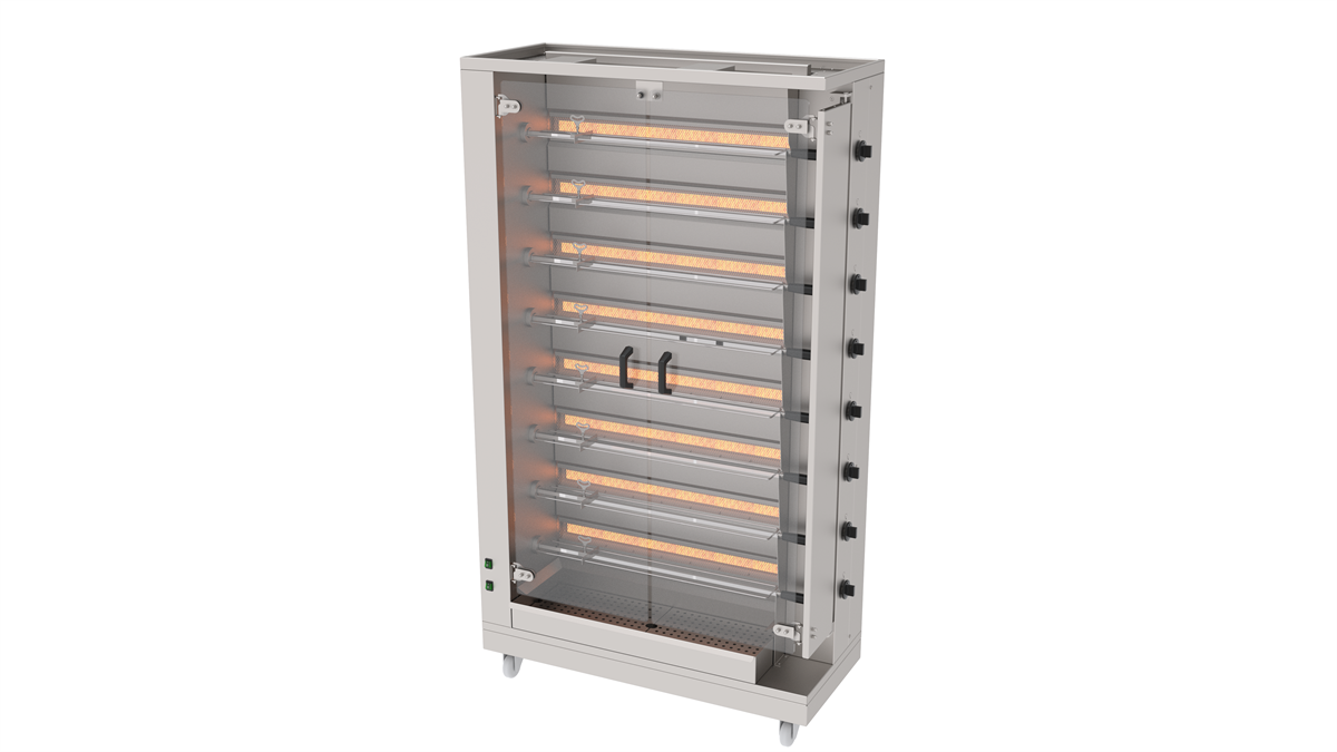 Atalay APMG-08 Piliç Çevirme Makinesi Gazlı Ce Belgeli 8 Şişli