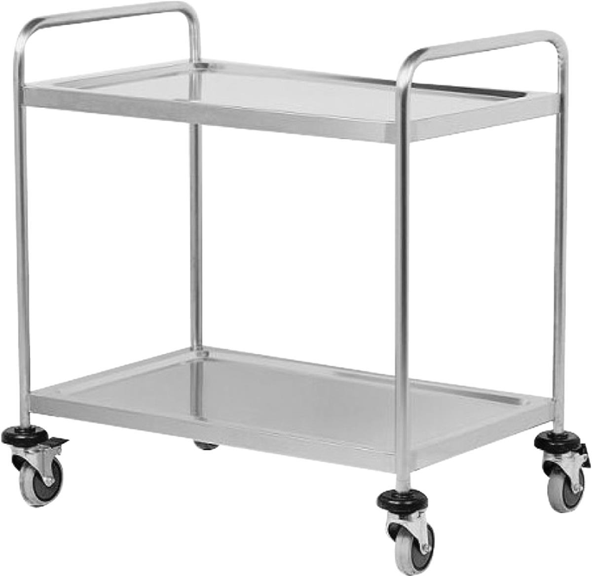 Atalay ASA-860-2 Paslanmaz 2 Raflı Servis Arabası 