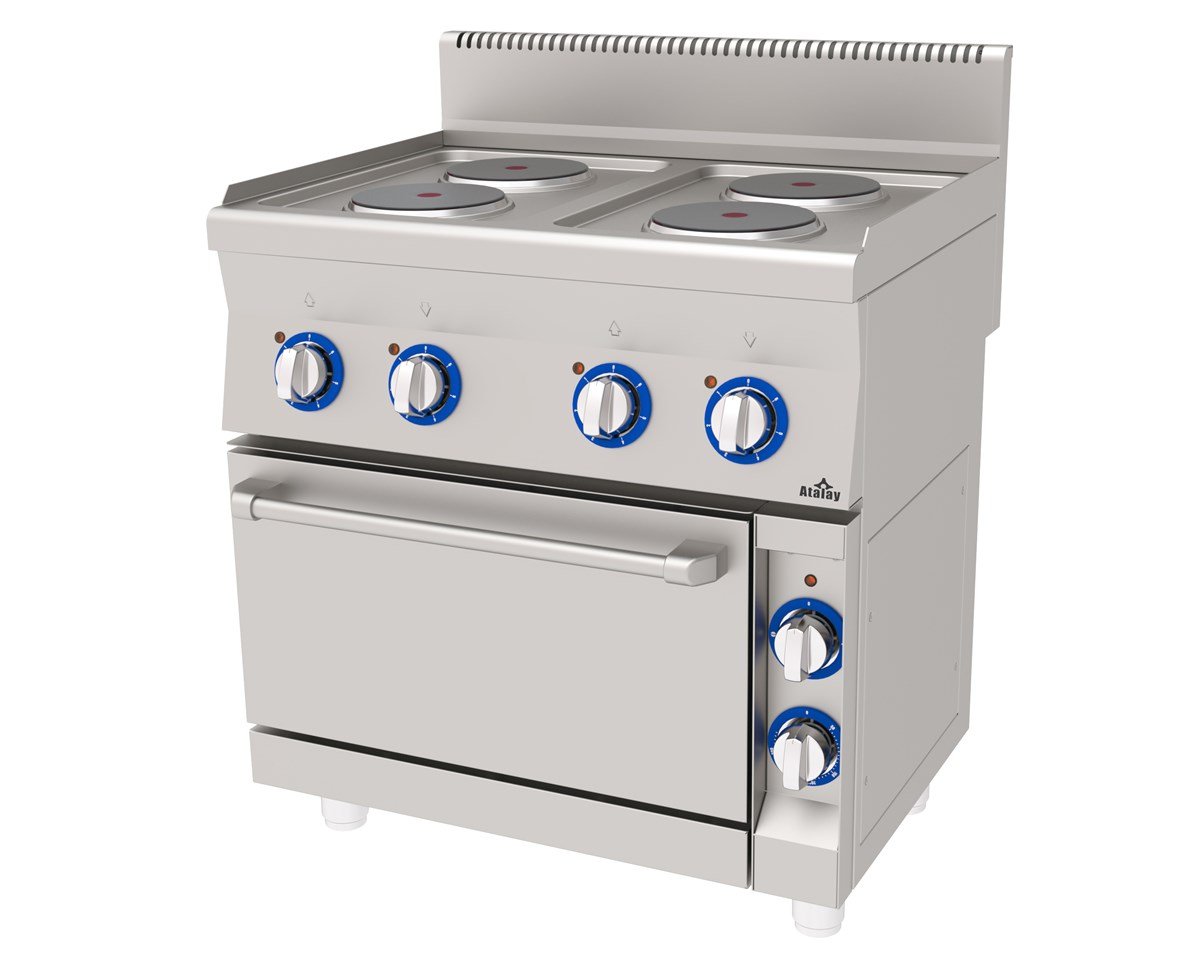 Atalay E AEK-860 Kuzine 4 lü Elektrikli Fırınlı Kuzine 80x60x85 
