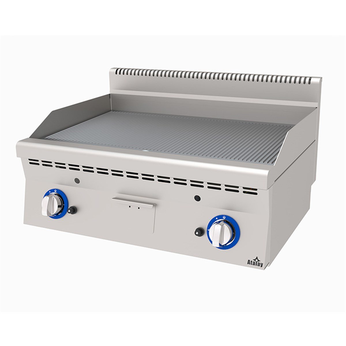 Atalay E AGI-860 Gazlı Düz Pleyt Izgara Ce Belgeli 80x60x30 