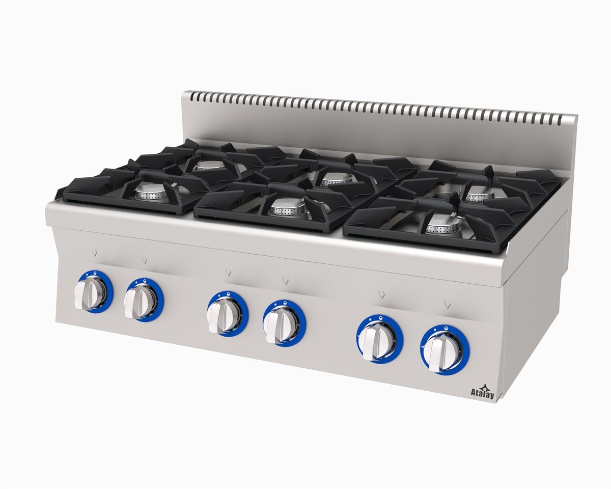 Atalay E AGO-1060 Gazlı Ocak 6 lı Set Üstü Ce Belgeli 100x60x30