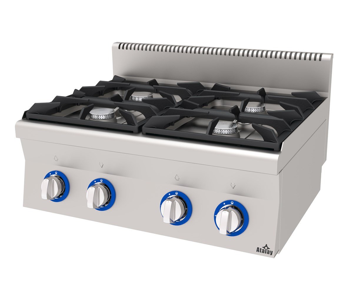 Atalay E AGO-860 Gazlı Ocak 4 lü Set Üstü Ce Belgeli 80x60x30