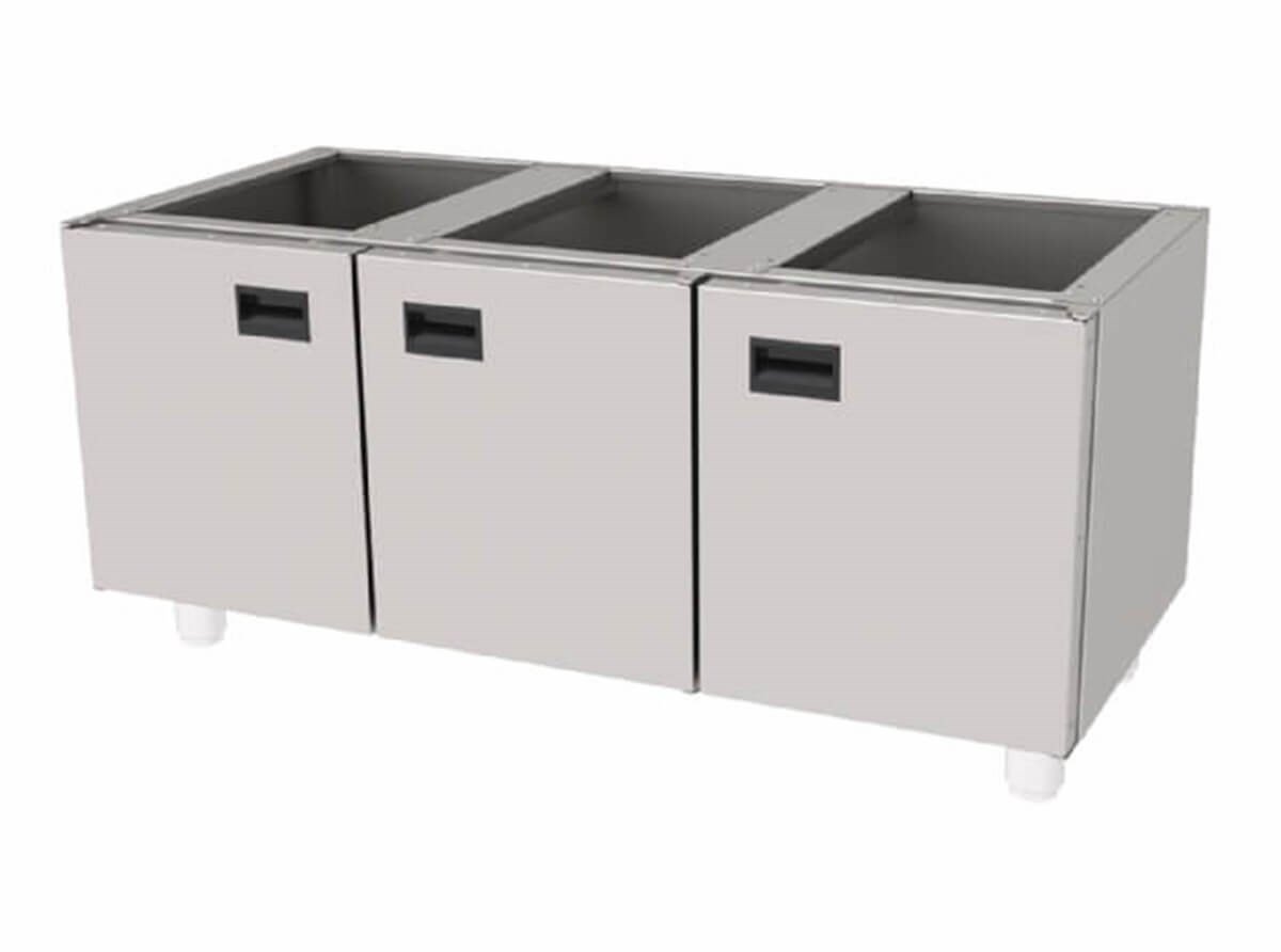 Atalay E AST-126 Paslanmaz Set Altı Tezgah 100x60x55