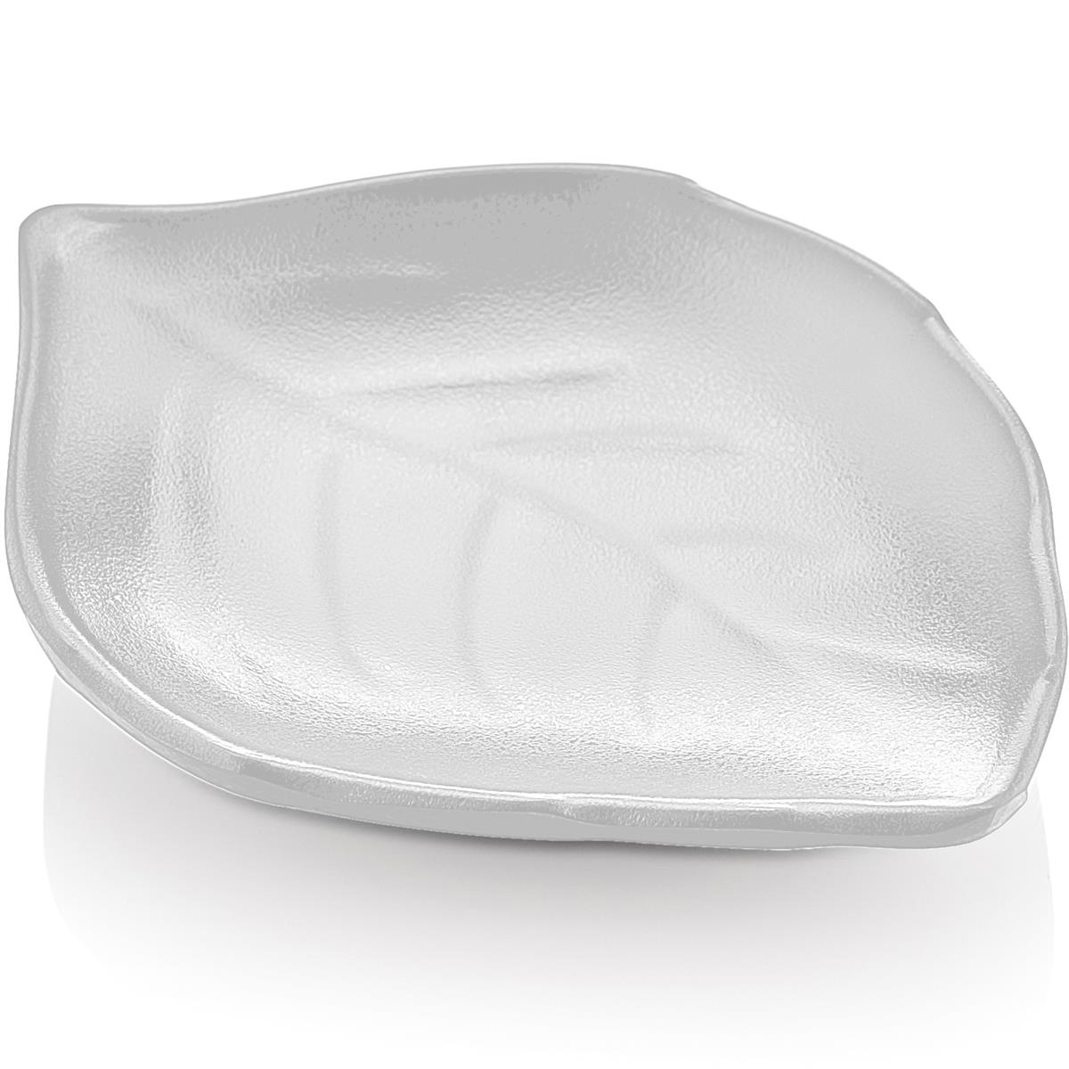 Biradlı Brd-14027 Açık Büfe Sunum Yaprak Minimal 11,4X8,6X2 Cm Beyaz