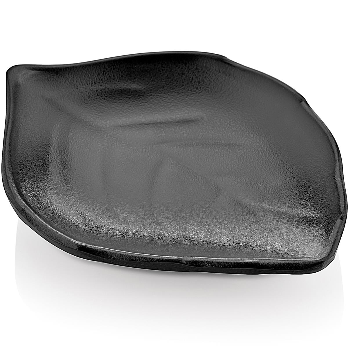 Biradlı Brd-14027 Açık Büfe Sunum Yaprak Minimal 11,4X8,6X2 Cm Siyah