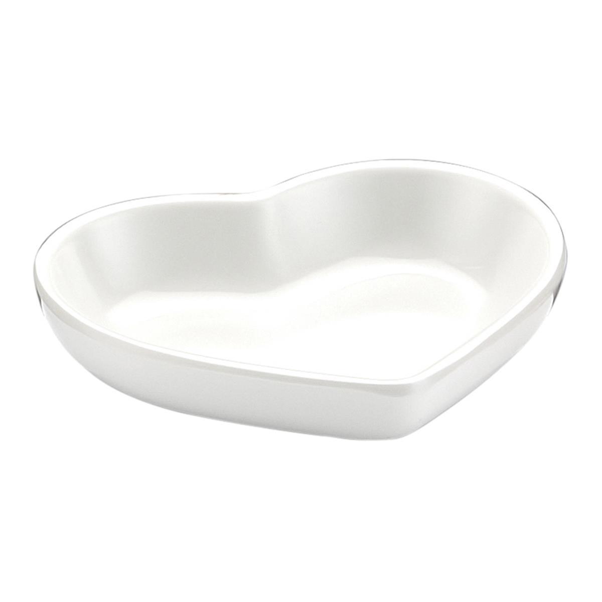 Biradlı Brd-517604 Açık Büfe Minimalist 8X7X1,5 Cm Kalpli Beyaz