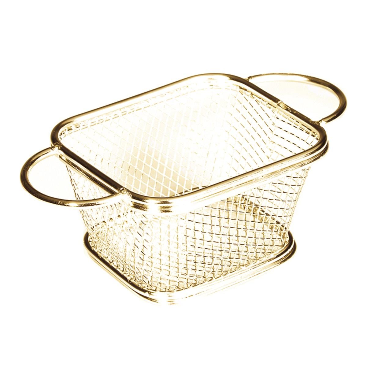 Biradlı Brd-St05-A Patates Sunum Dikdörtgen Çift Kulp Altın Renk BiradlıBR.BRD-ST05-A
