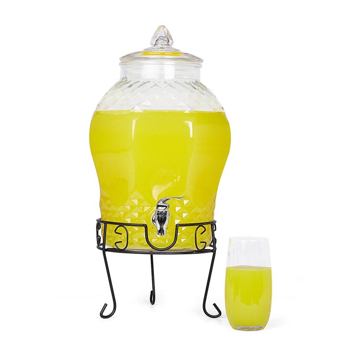 Biradlı Grv-0011 Cam Şerbetlik Musluklu 10 L BiradlıBR.GRV-0011