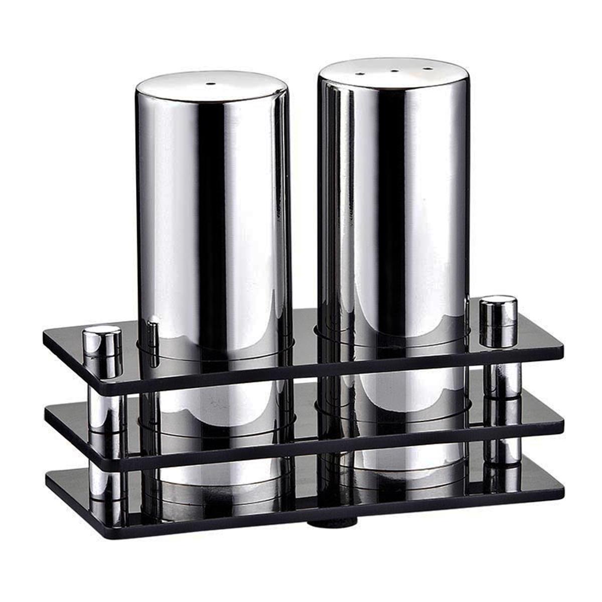 Biradlı Grv-07 2 Li Dikdörtgen Pleksi Standlı Tuzluk Takımı Mat