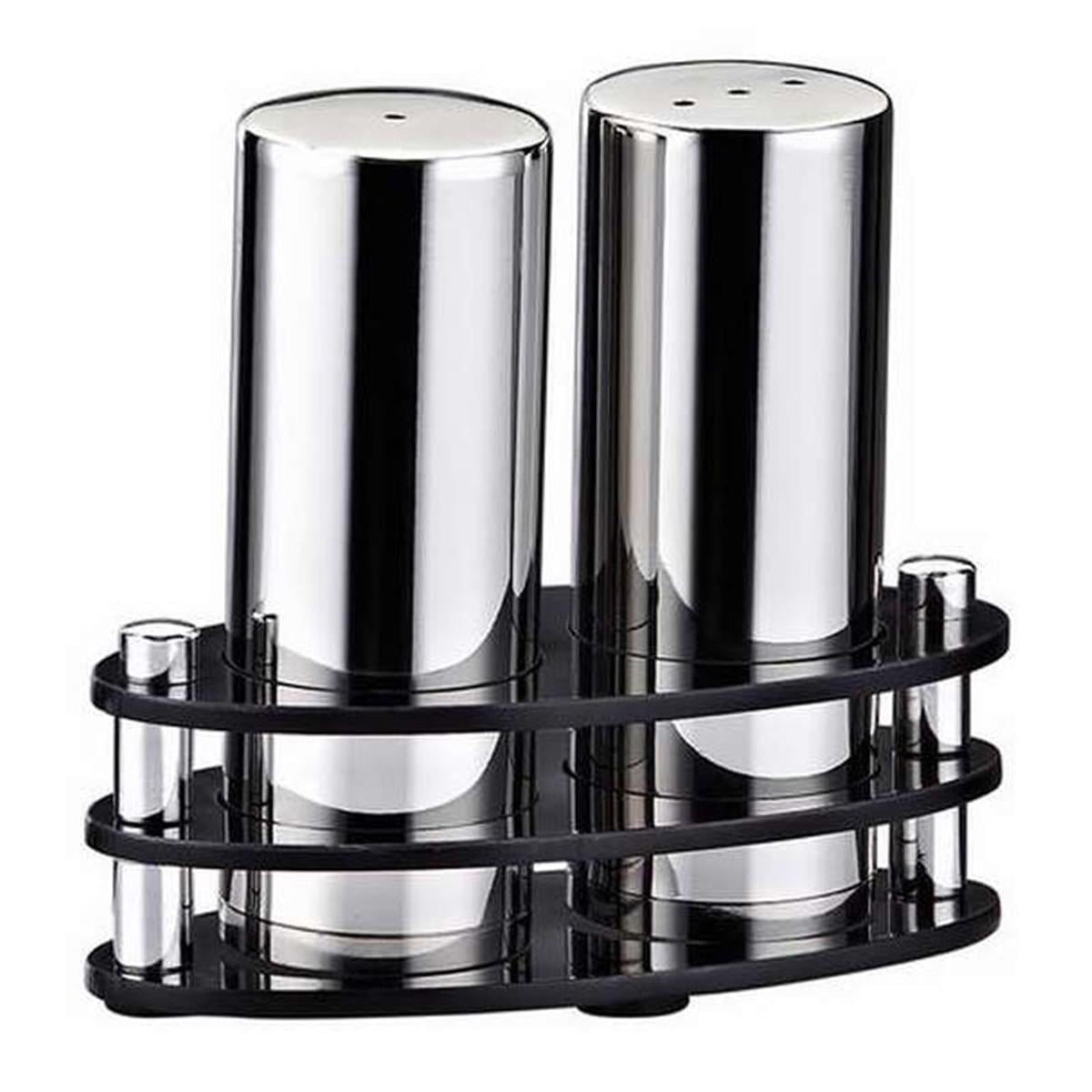 Biradlı Grv-08 2 Li Elips Pleksi Standlı Tuzluk Takımı ParlakBiradlıBR.GRV-08-P