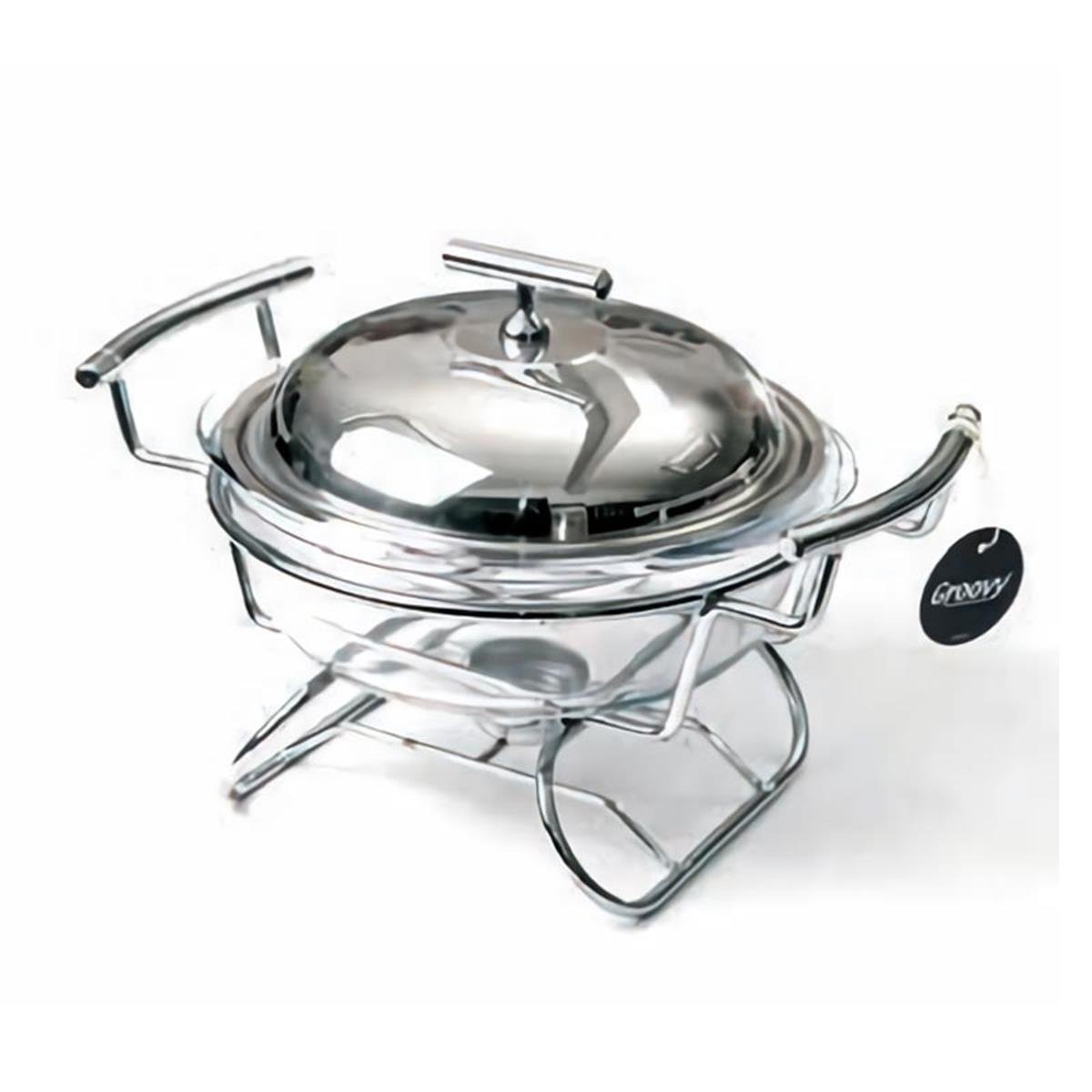 Biradlı Grv-0903 Isıtıcılı Yemek Servis Yuvarlak 1,9 L 33X23,6X20,5 cm