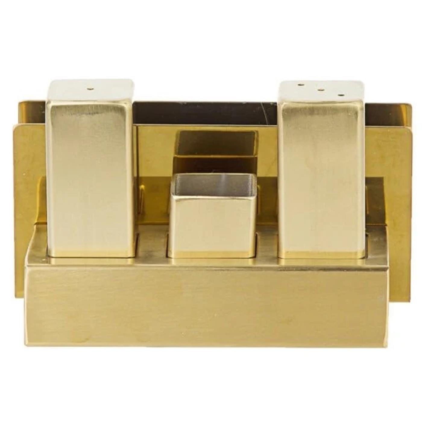 Biradlı Grv-105-P-Altın Çelik Tuzluk Takımı AltınBiradlıBR.GRV-105-P-ALTIN