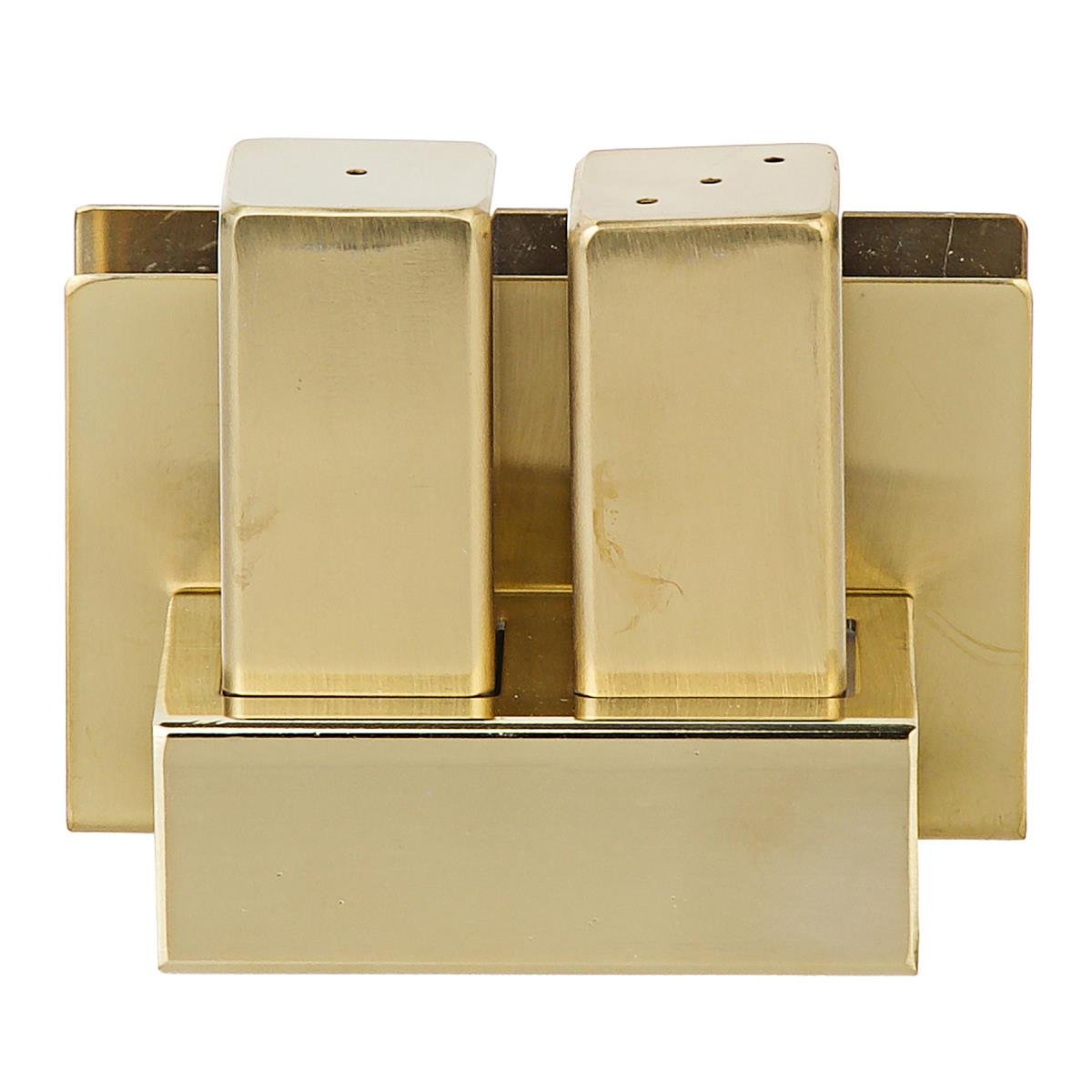 Biradlı Grv-106-P-Altın Peçetelikli Çelik Tuzluk Takımı AltınBiradlıBR.GRV-106-P-ALTIN