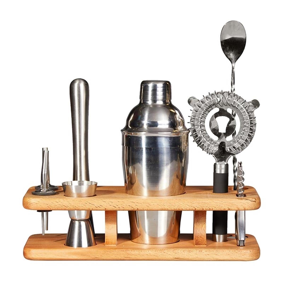 Biradlı Grv-1855 Ahşap Bar Seti StandıBiradlıBR.GRV-1855