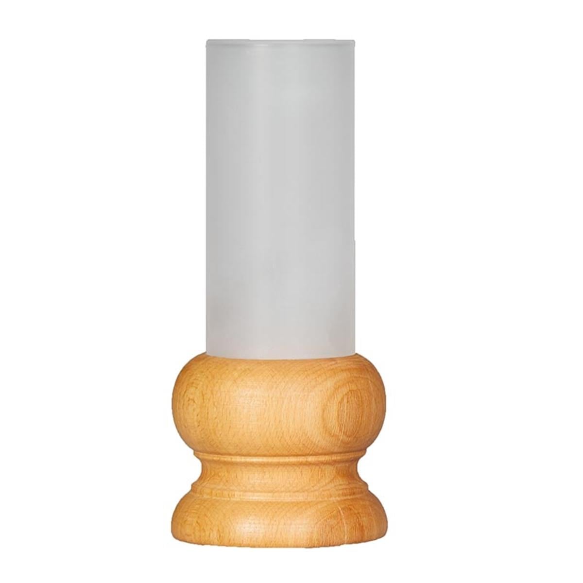 Biradlı Grv-1861 Ahşap Şamdan Ø5x16,5 Cm MeşeBiradlıBR.GRV-1861-M