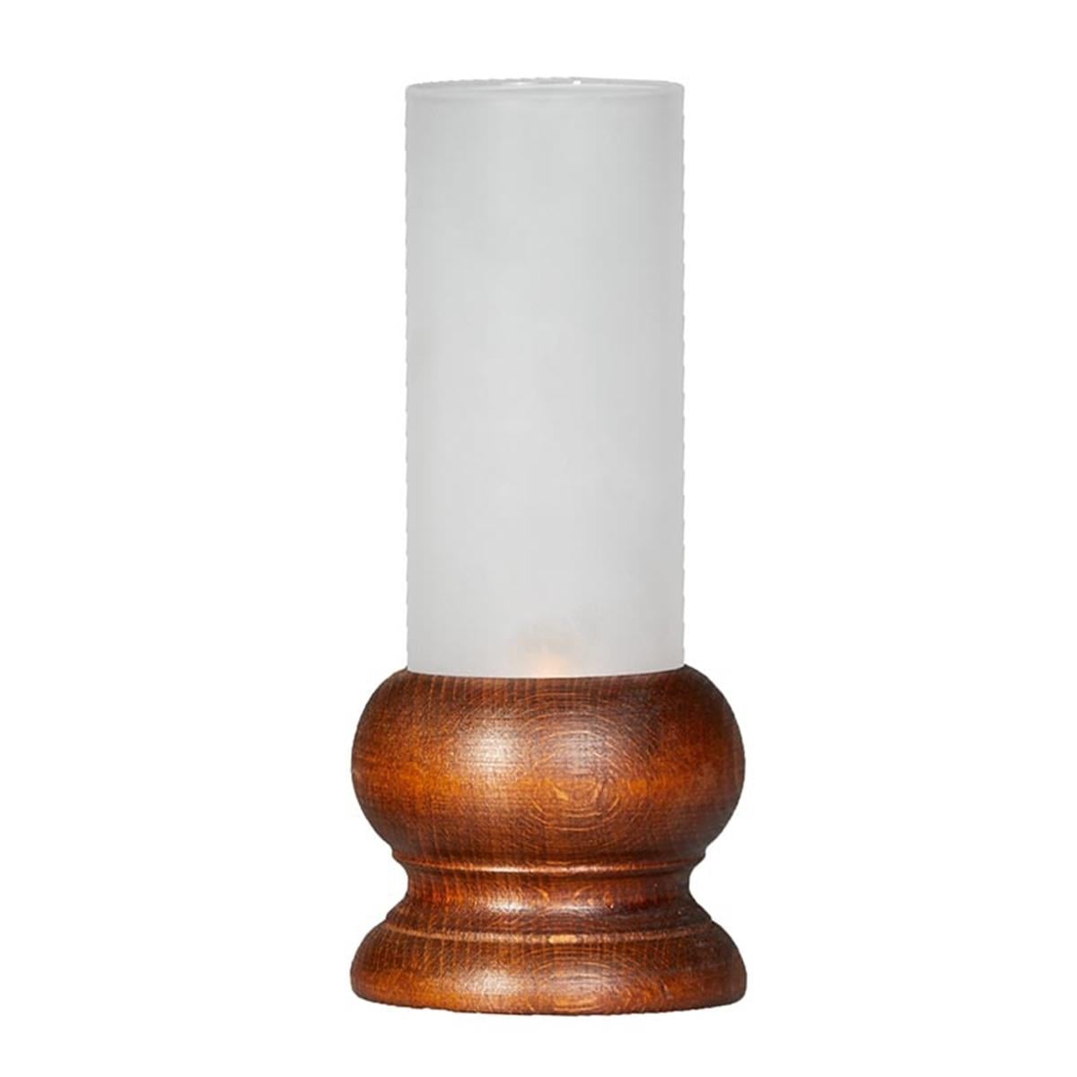 Biradlı Grv-1861 Ahşap Şamdan Ø5x16,5 Cm KahverengiBiradlıBR.GRV-1861-K