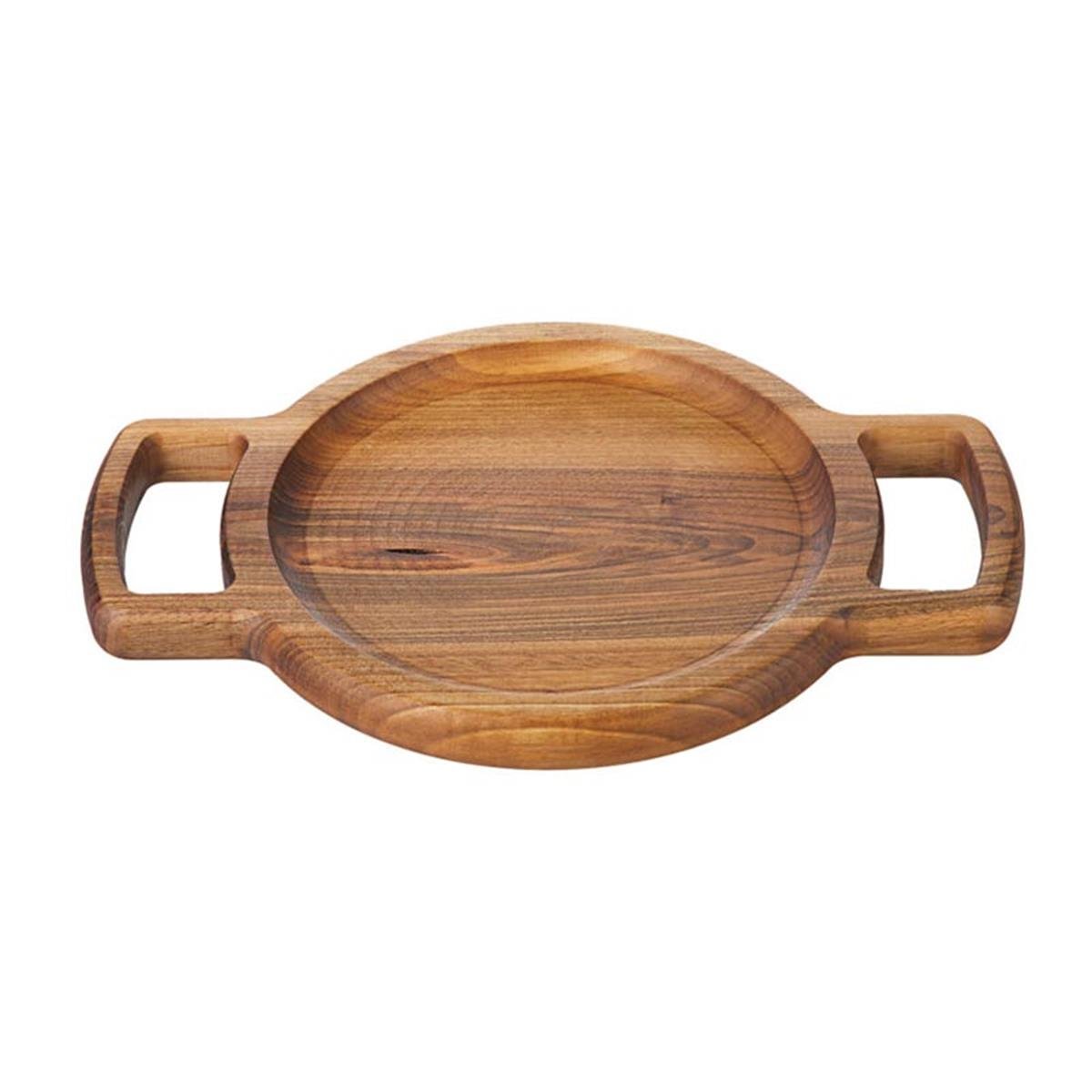 Biradlı Grv-1890 Ceviz Çift Kulplu Sunum Tahtası 34x2,4CmBiradlıBR.GRV-1890