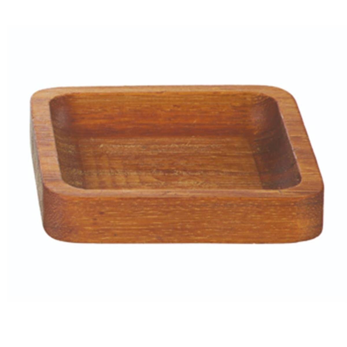 Biradlı Grv-1901-4 Iroko Kare Sosluk-Çerezlik 6CmBiradlıBR.GRV-1901-4