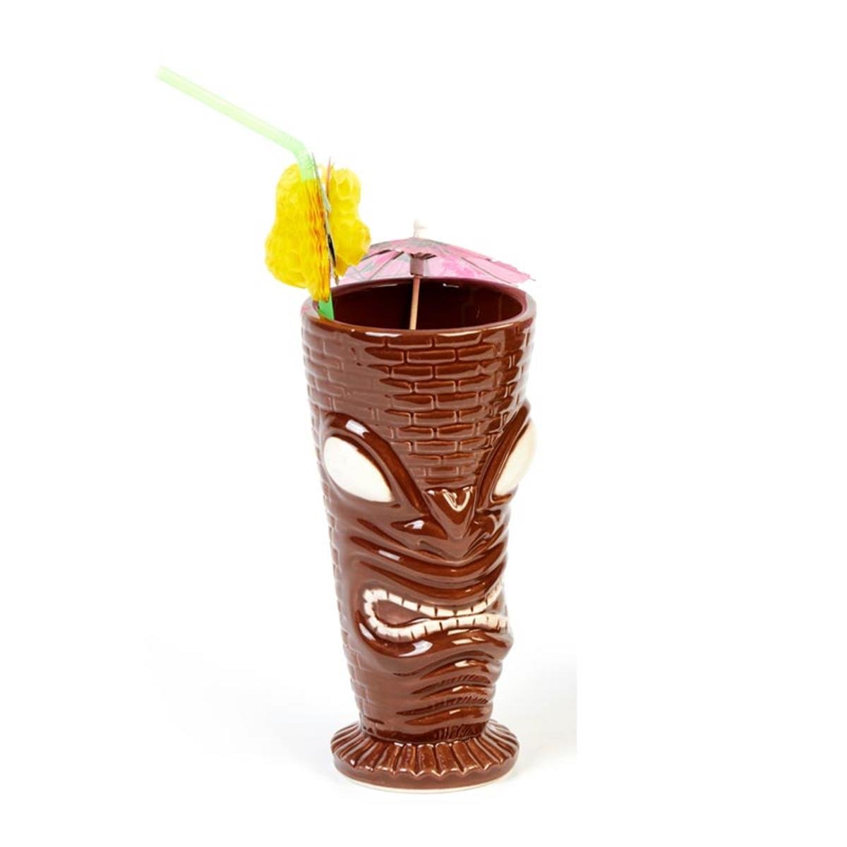 Biradlı Grv-20209 Ceramıc Tiki Mug 8x17 cm350 CcBiradlıBR.GRV-20209