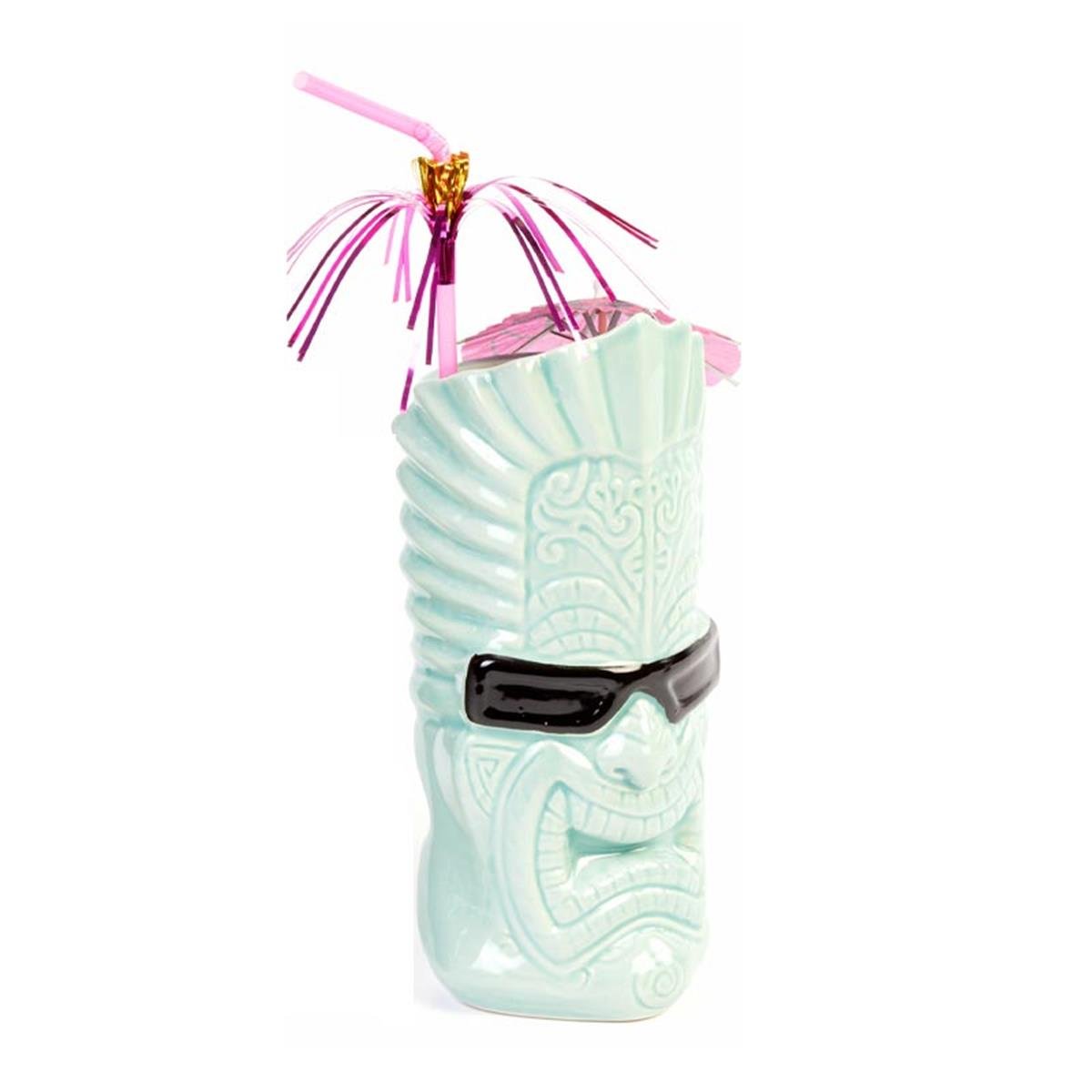 Biradlı Grv-20210 Ceramıc Tiki Mug 9x20 cm 440 CcBiradlıBR.GRV-20210
