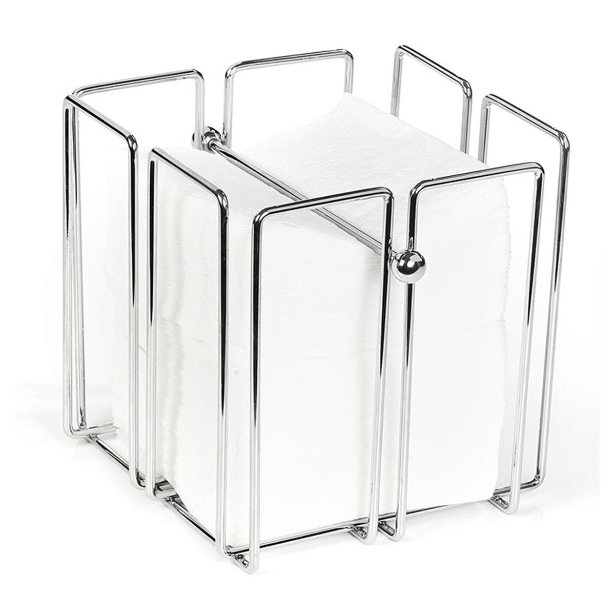 Biradlı Grv-253 Metal Kare Peçetelik 19x19x19 Cm BiradlıBR.GRV-253