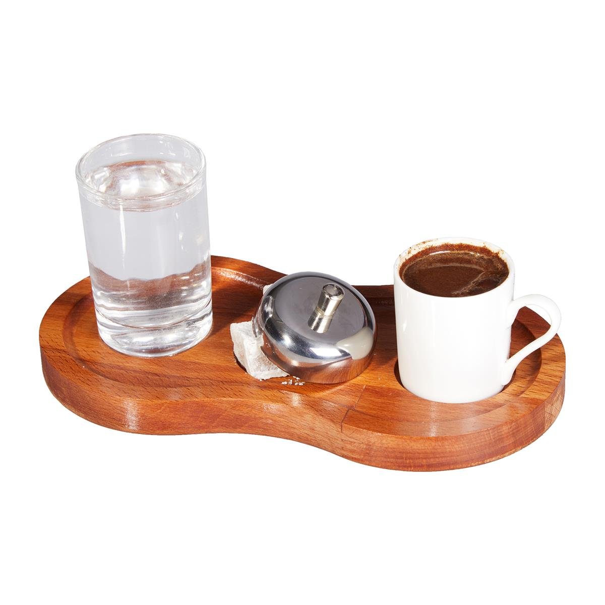 Biradlı Grv-305 Ahşap Standlı Türk Kahve Sunum Seti 23X12X2 Cm BiradlıBR.GRV-305