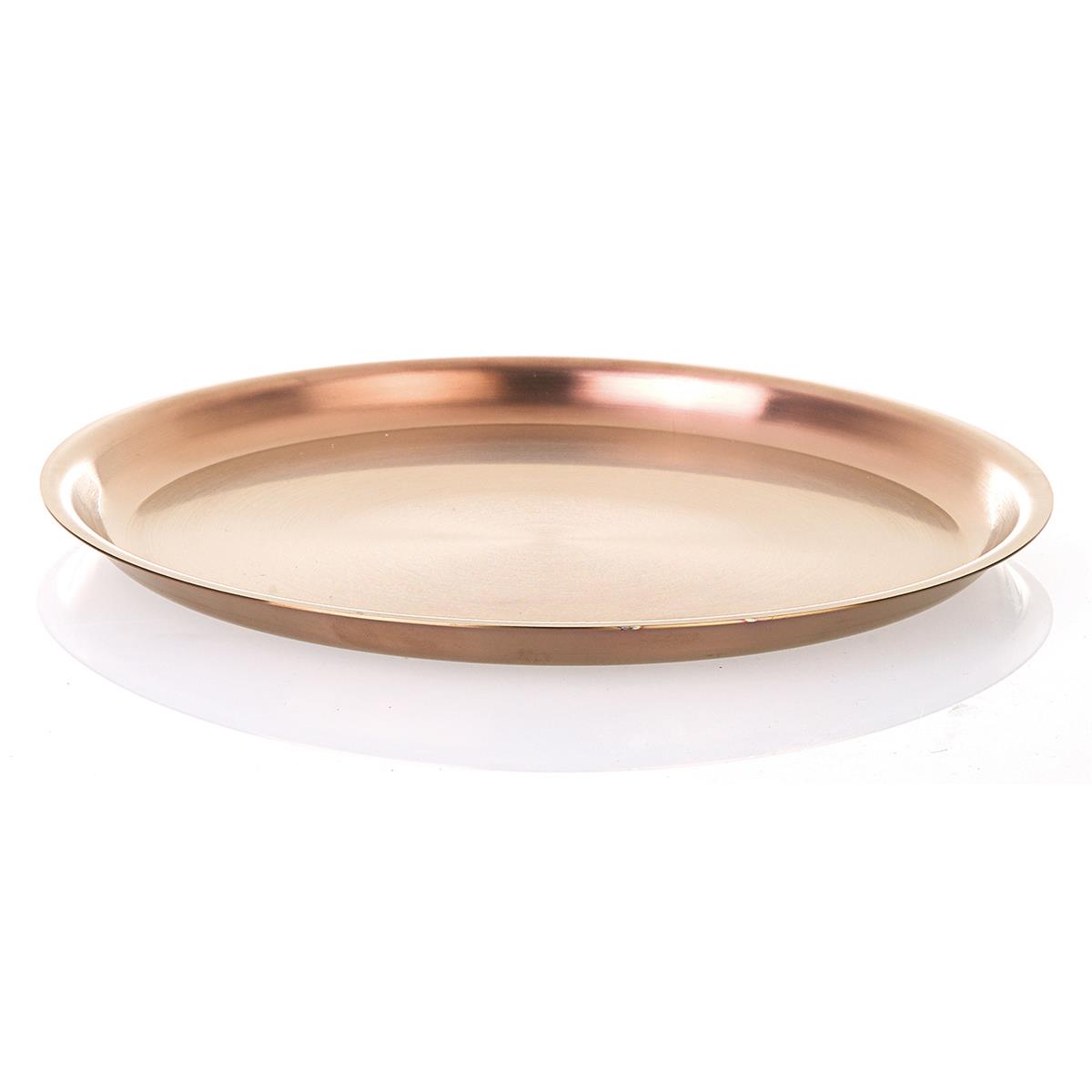 Biradlı Grv-309-Bakır Servis Sunum Tepsi 