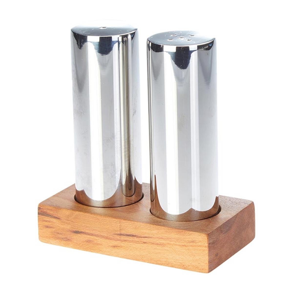 Biradlı Grv-319-Xl Everest Büyük Yuvarlak 2Li Tuzluk Seti Parlak