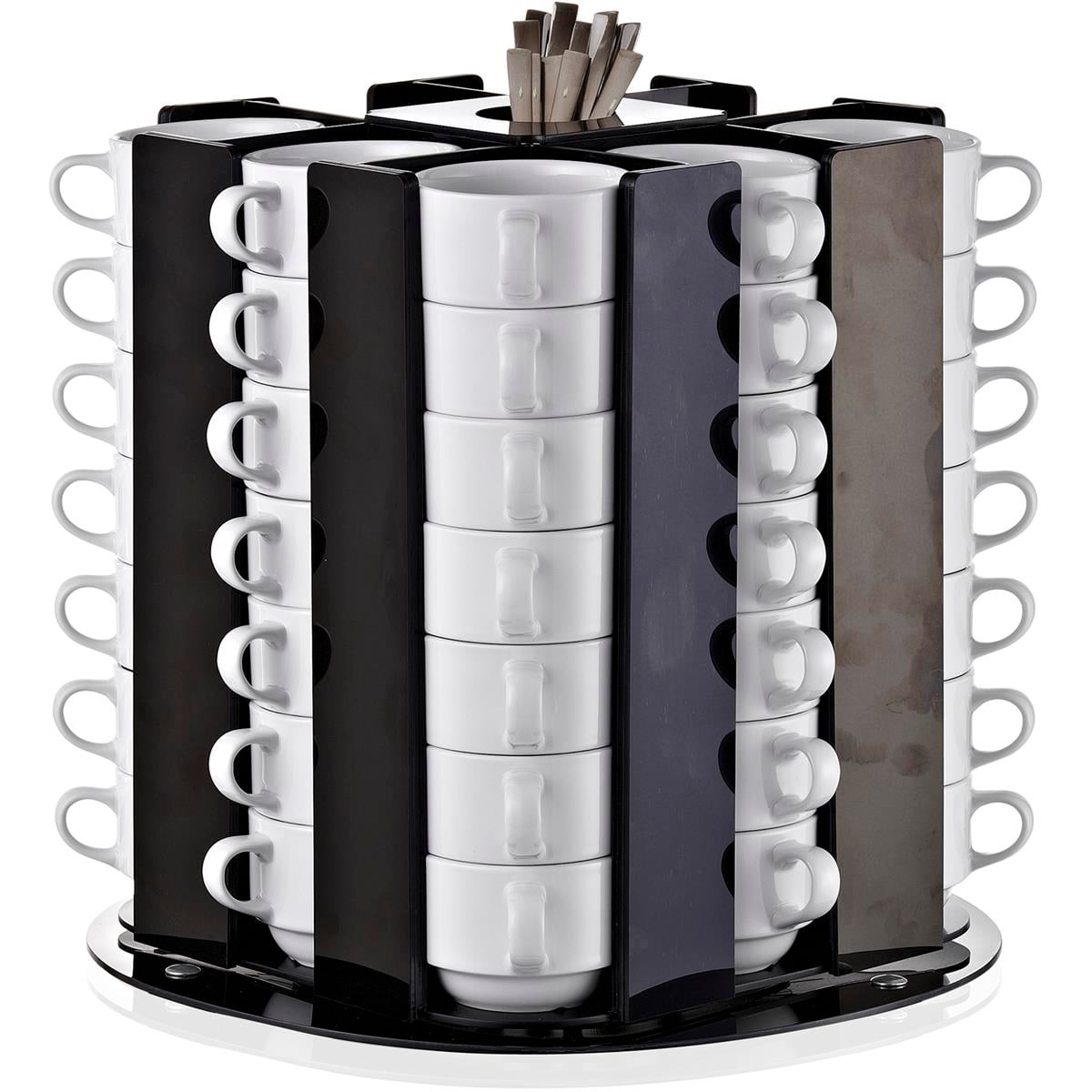 Biradlı Grv-Fs-02 Döner Fincan Standı Kapasite 56 Adet