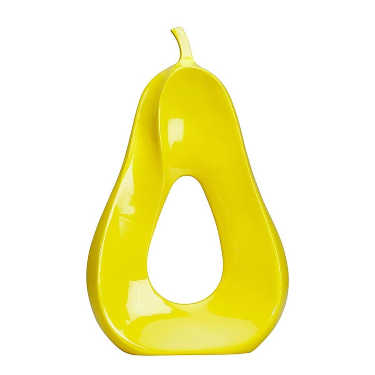 Biradlı Grv-G557 Dekoratif Delikli Armut 25x9x40 Cm Sarı