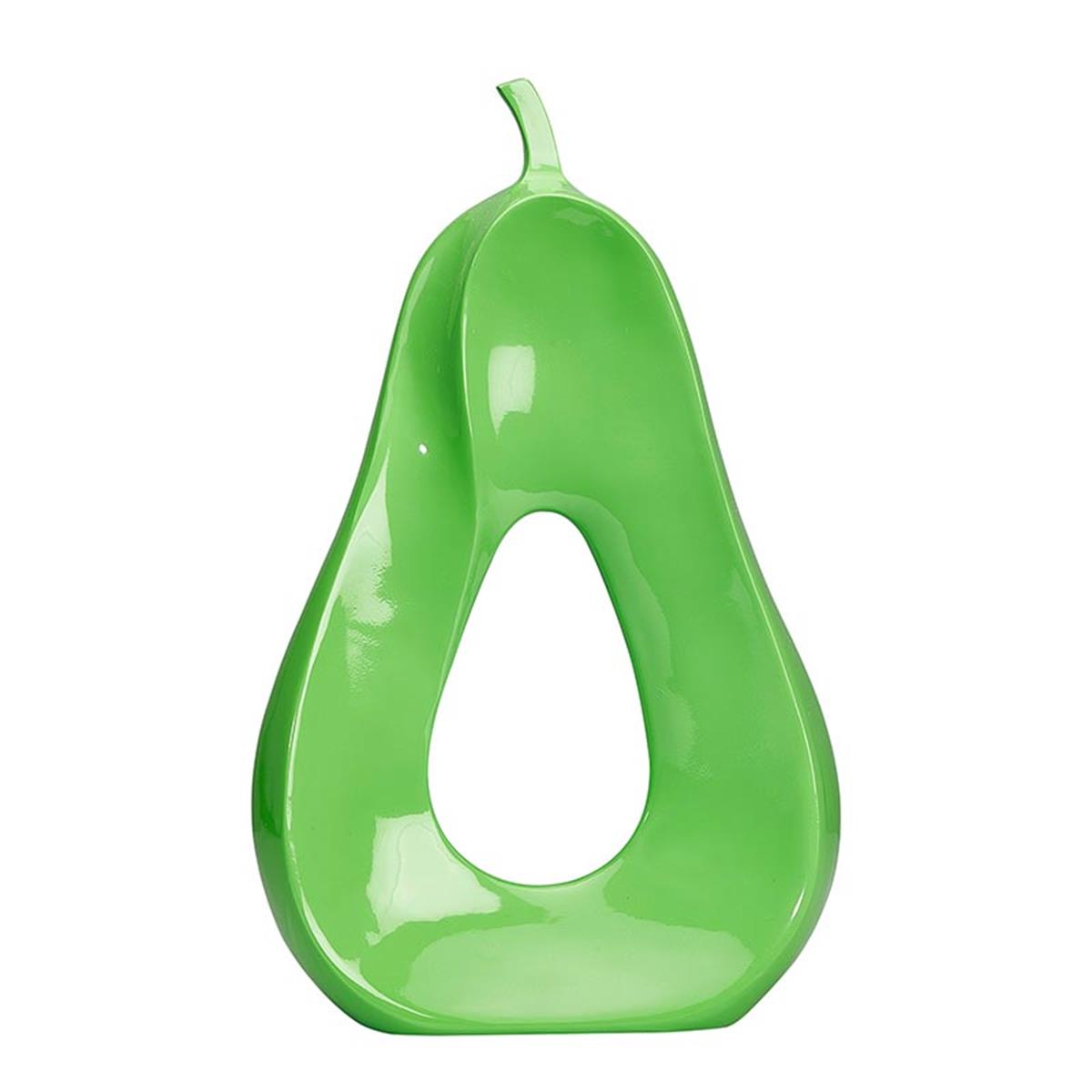 Biradlı Grv-G557 Dekoratif Delikli Armut 25x9x40 Cm Yeşil BiradlıBR.GRV-G557