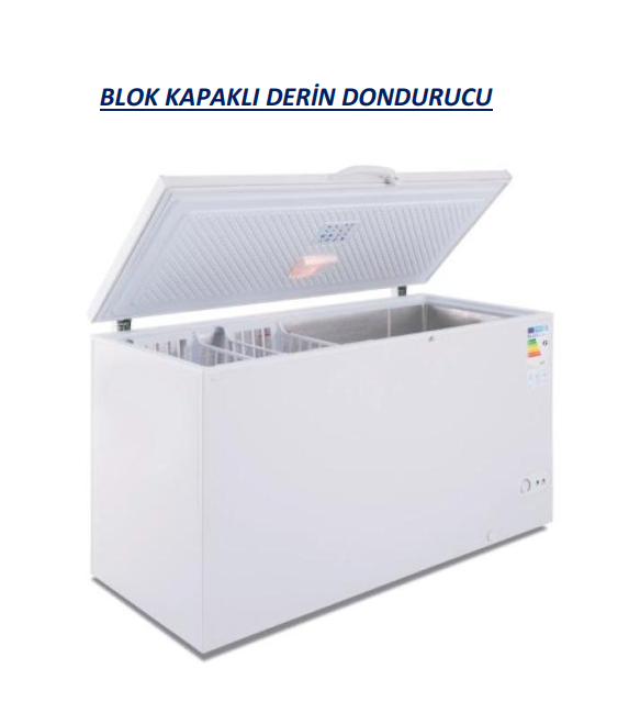 Coldera CL 500 DSL A+ Blok Kapaklı Derin DondurucuColderaCL.CL 500 DSL A+