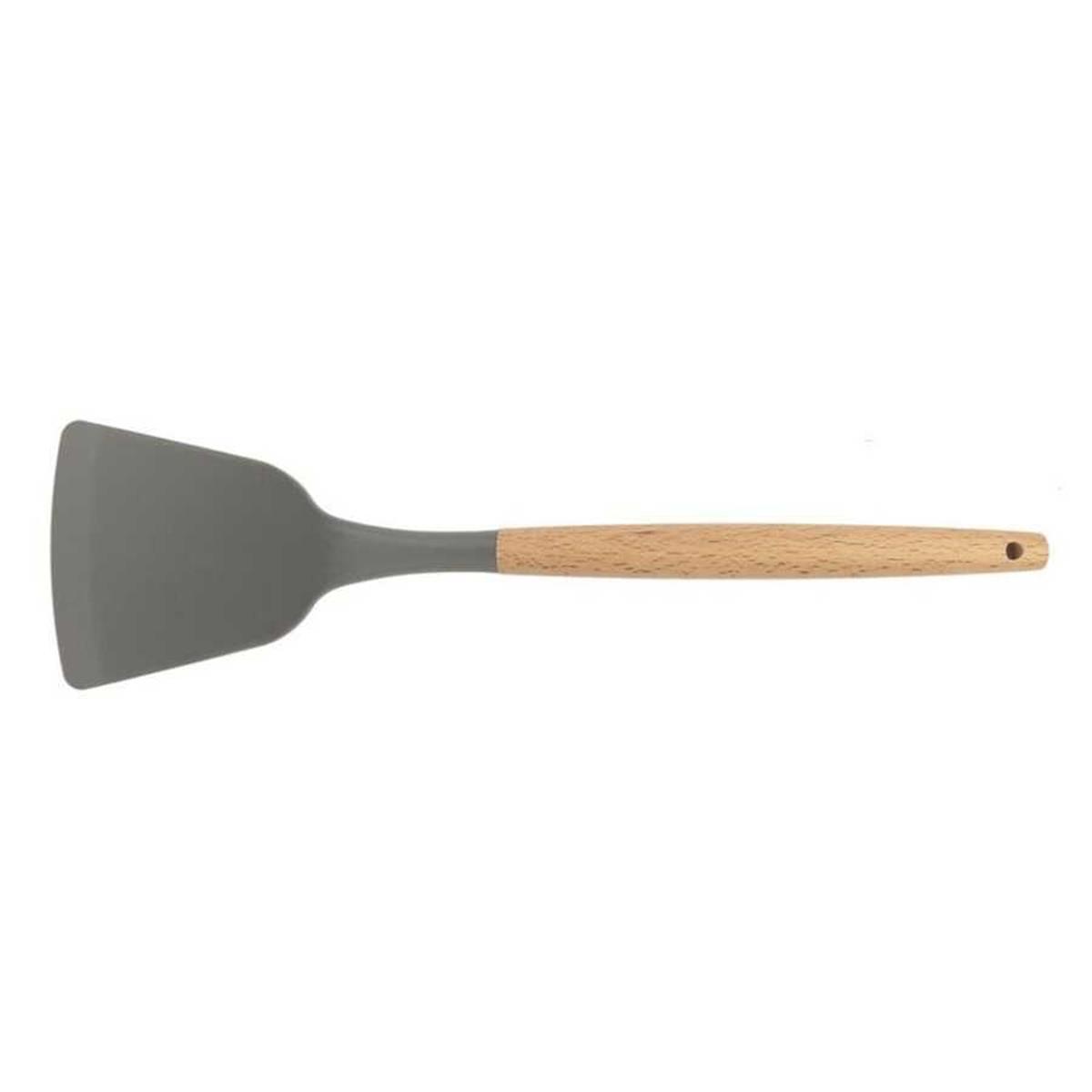 Epinox Asp-12 Silikon Servis Spatulası Ahşap Sap 