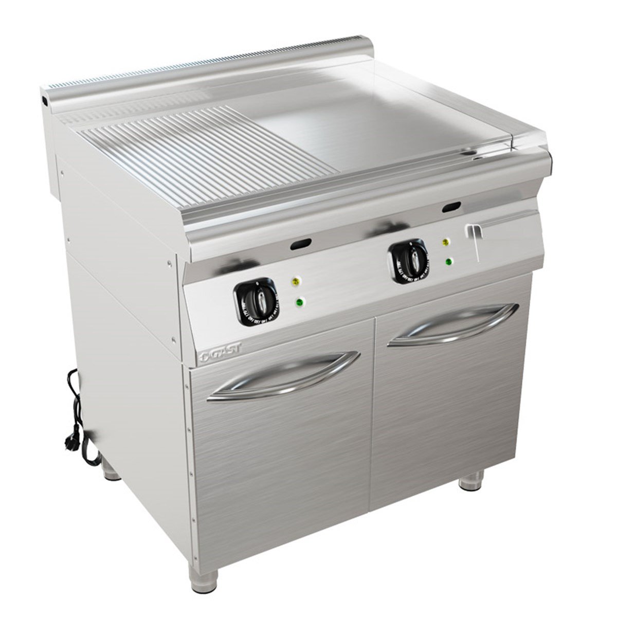 Gast 9IEK800Y 80'lik Krom Yarı Oluklu Elektrikli Peyt Izgara