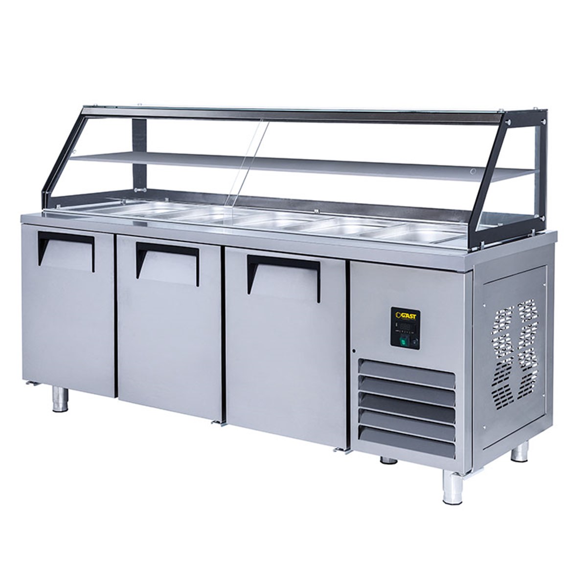 Gast CSB1300 3 Kapılı Camlı Servis Buzdolabı