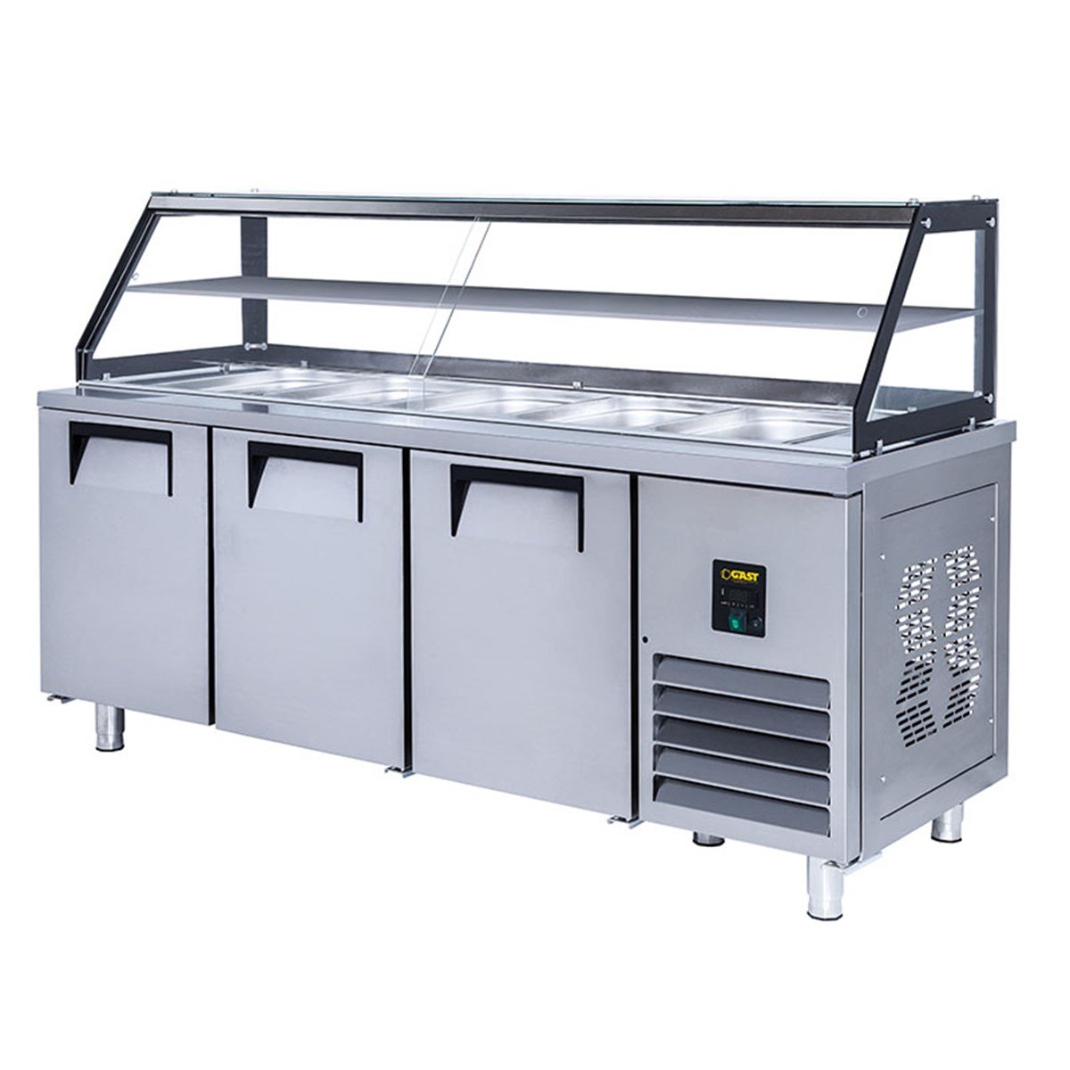 Gast CSB1300C 3 Kapılı Camlı Servis Buzdolabı