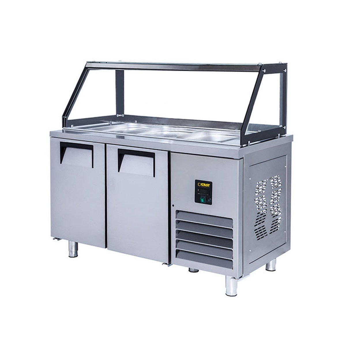 Gast CSBBM2150C 2 Kapılı Camlı Servis Buzdolabı & Bein Merie