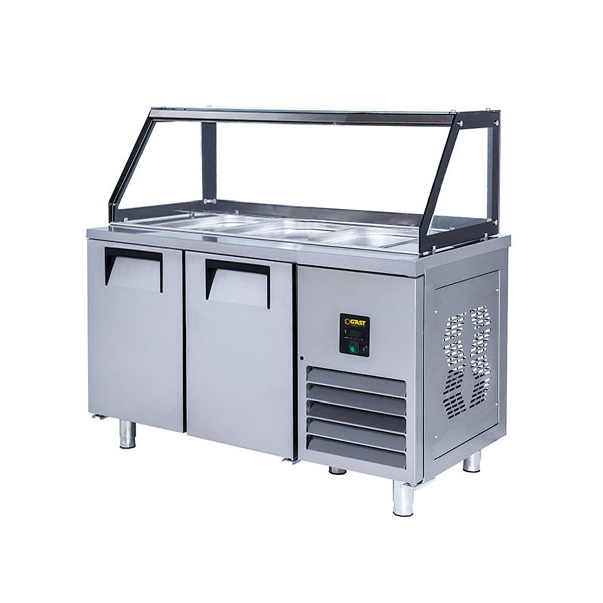 Gast CSKBM1200 2 Kapılı Camlı Kısa Servis Bein Marie