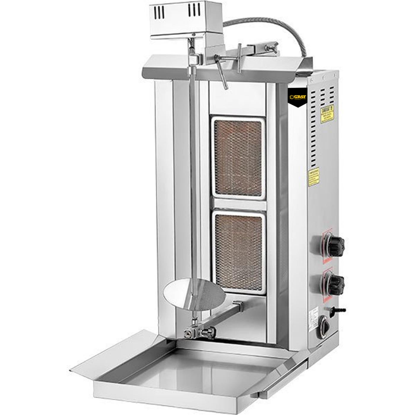 Gast D04(M) 2 Radyanlı Üstten Motorlu Gazlı CE Belgeli Döner Ocağı