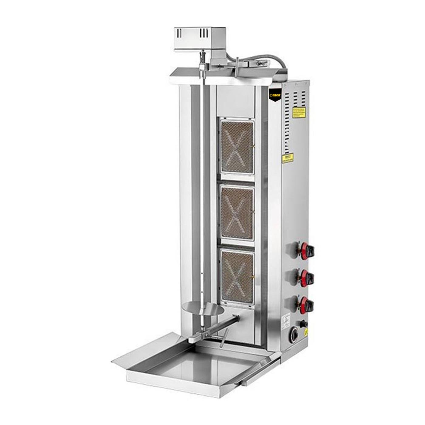 Gast D06(M) 3 Radyanlı Üstten Motorlu Gazlı CE Belgeli Döner OcağıGastGAST.D06(M)