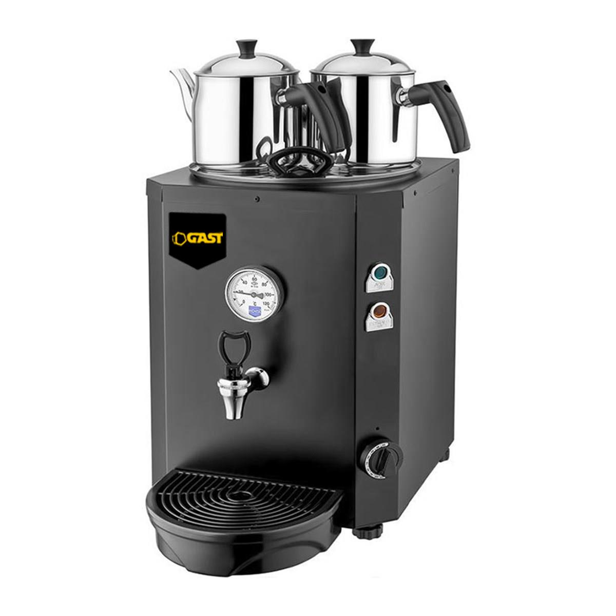 Gast DE11 2 Demlikli Jumbo 23 lt Çay Ocağı SiyahGastGAST.DE11-S