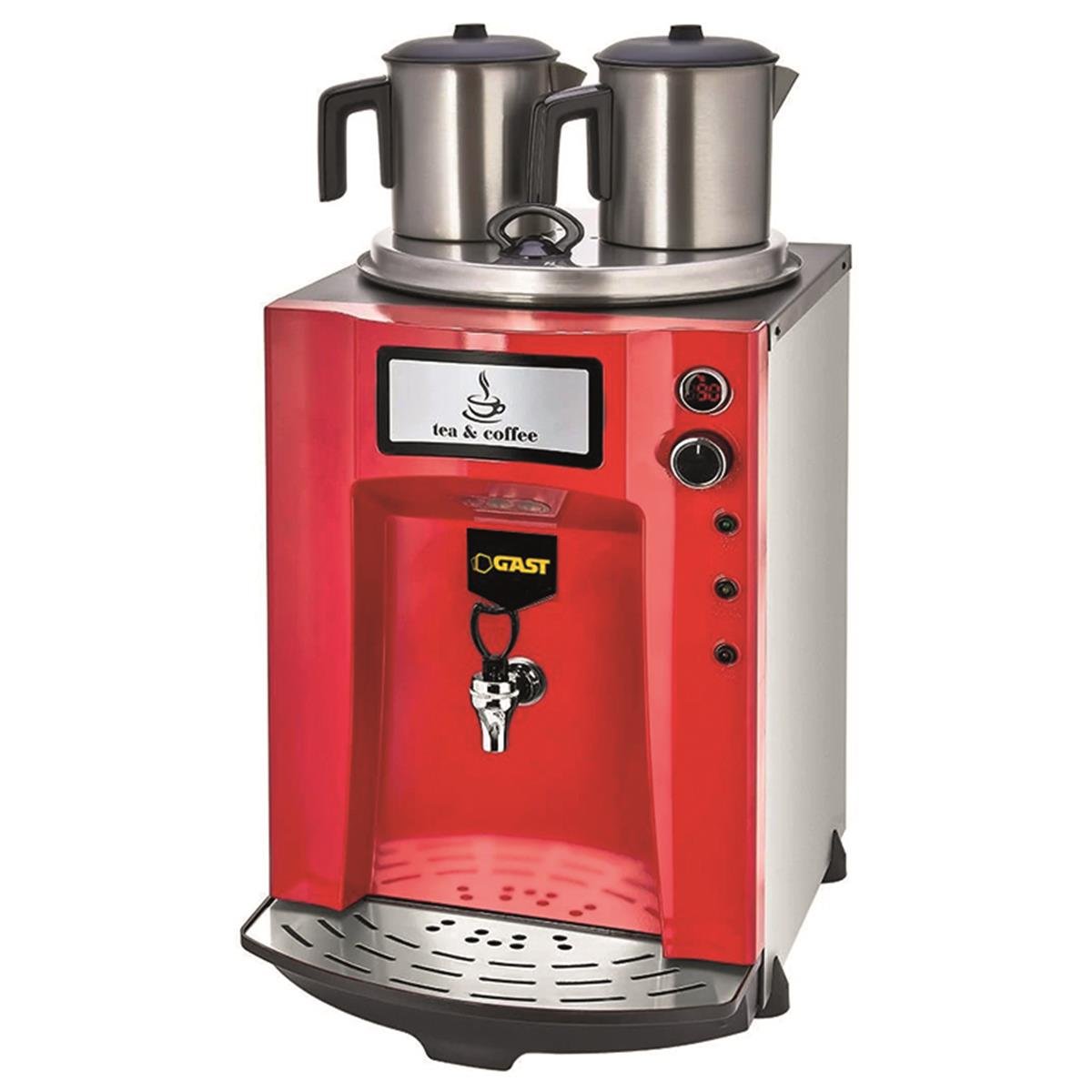 Gast DE11SP Demlikli Premium Şamandıralı 23 lt Çay Ocağı Kırmızı