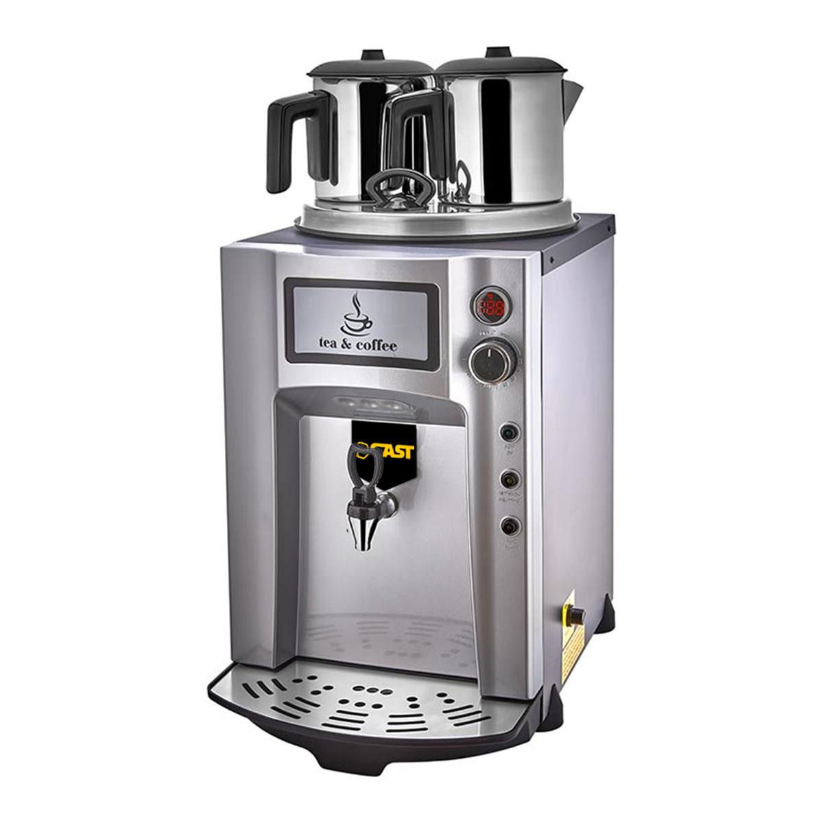 Gast DE12P 2 Demlikli Premium Jumbo 15 lt Çay Ocağı GriGastGAST.DE12P-G