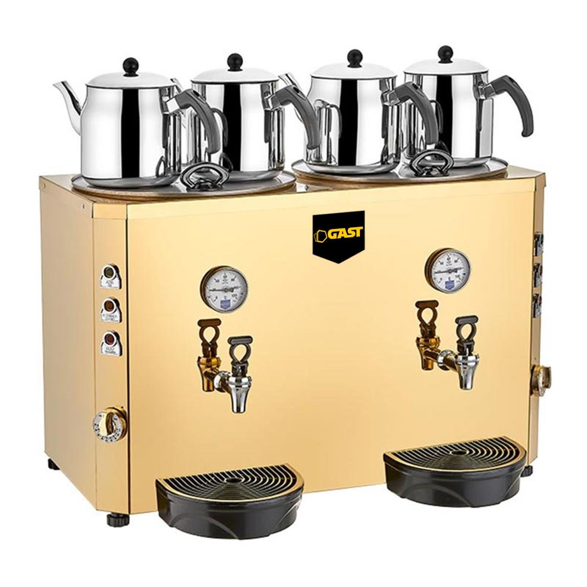 Gast DE13 4 Demlikli Elektrikli Jumbo 46 lt Çay Ocağı