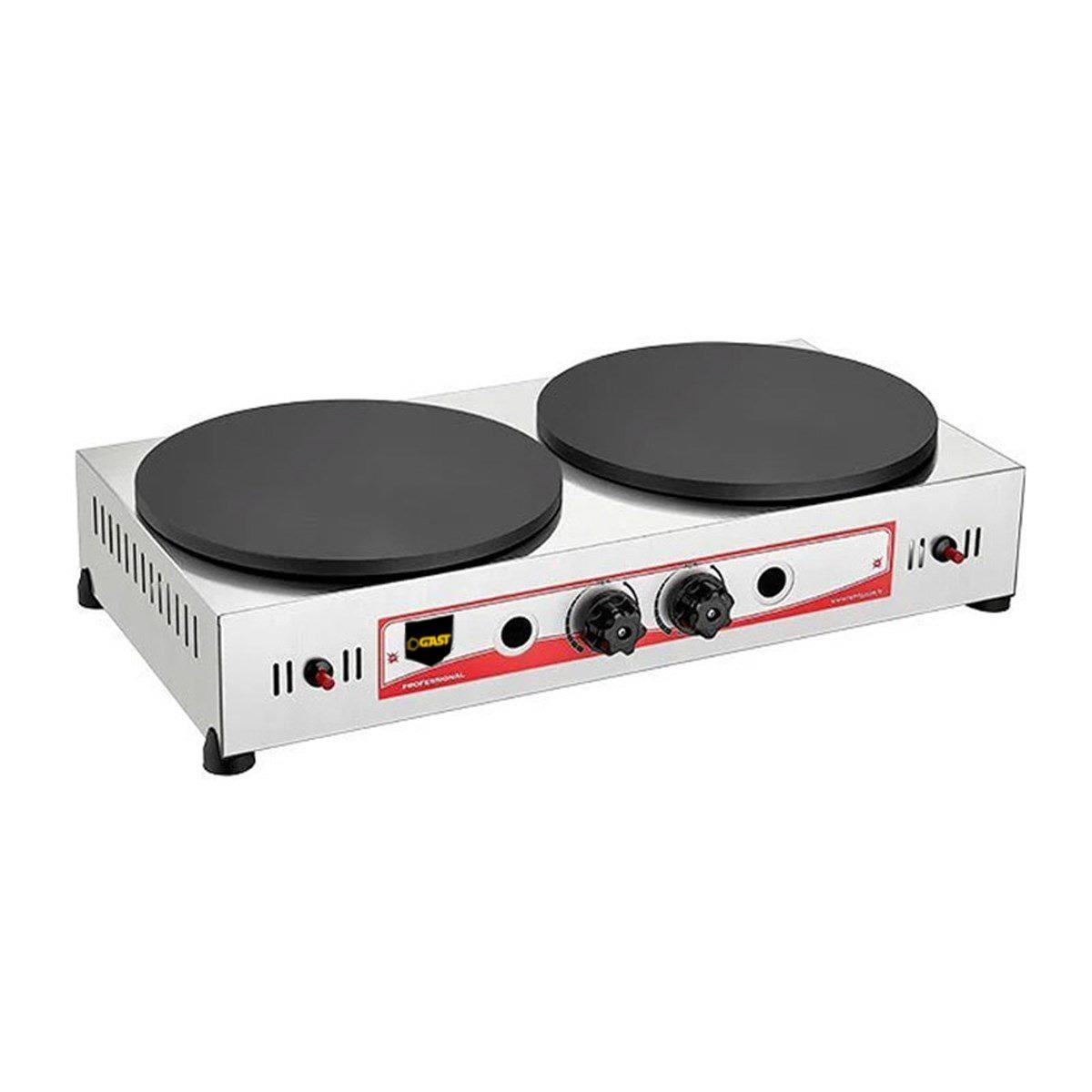 Gast KR4 Çiftli Krep Pişirici Gazlı CE 40 cmGastGAST.KR4