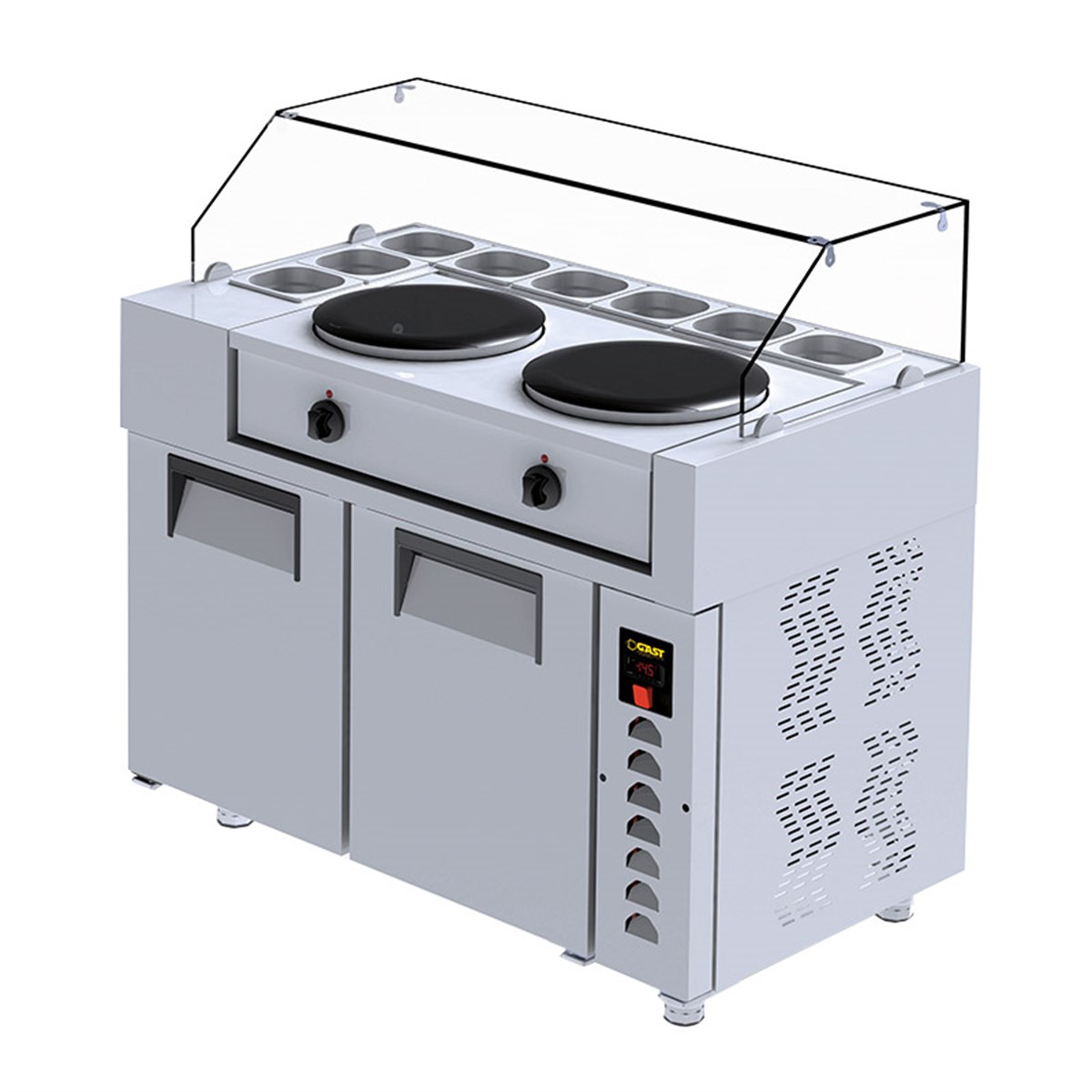 Gast KRB1200 2 Kapılı Krep Buzdolabı